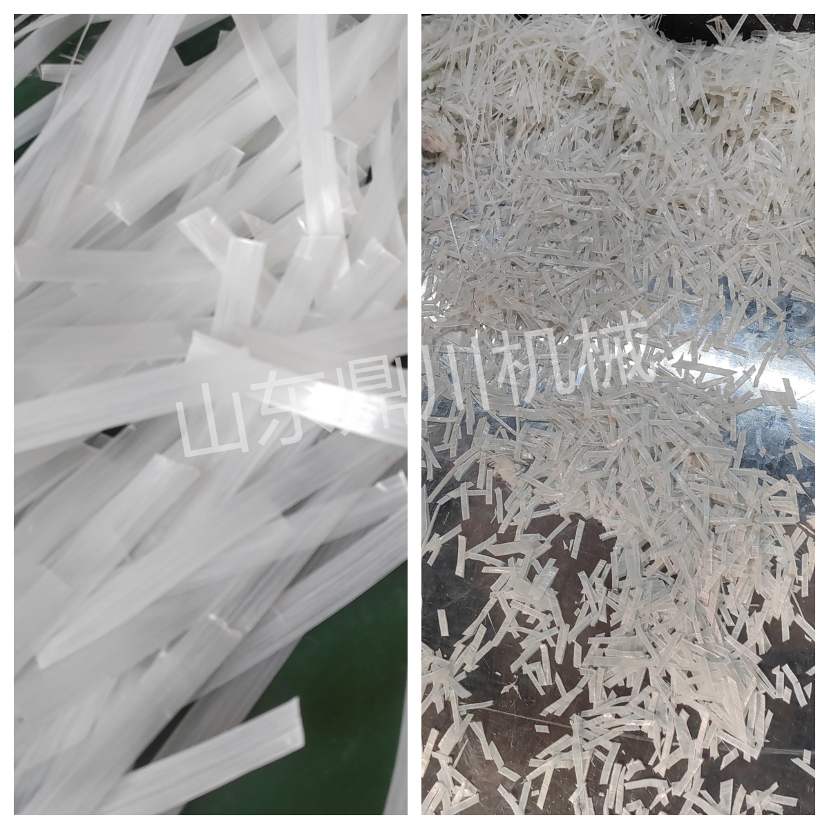 玻纤长条切碎效果