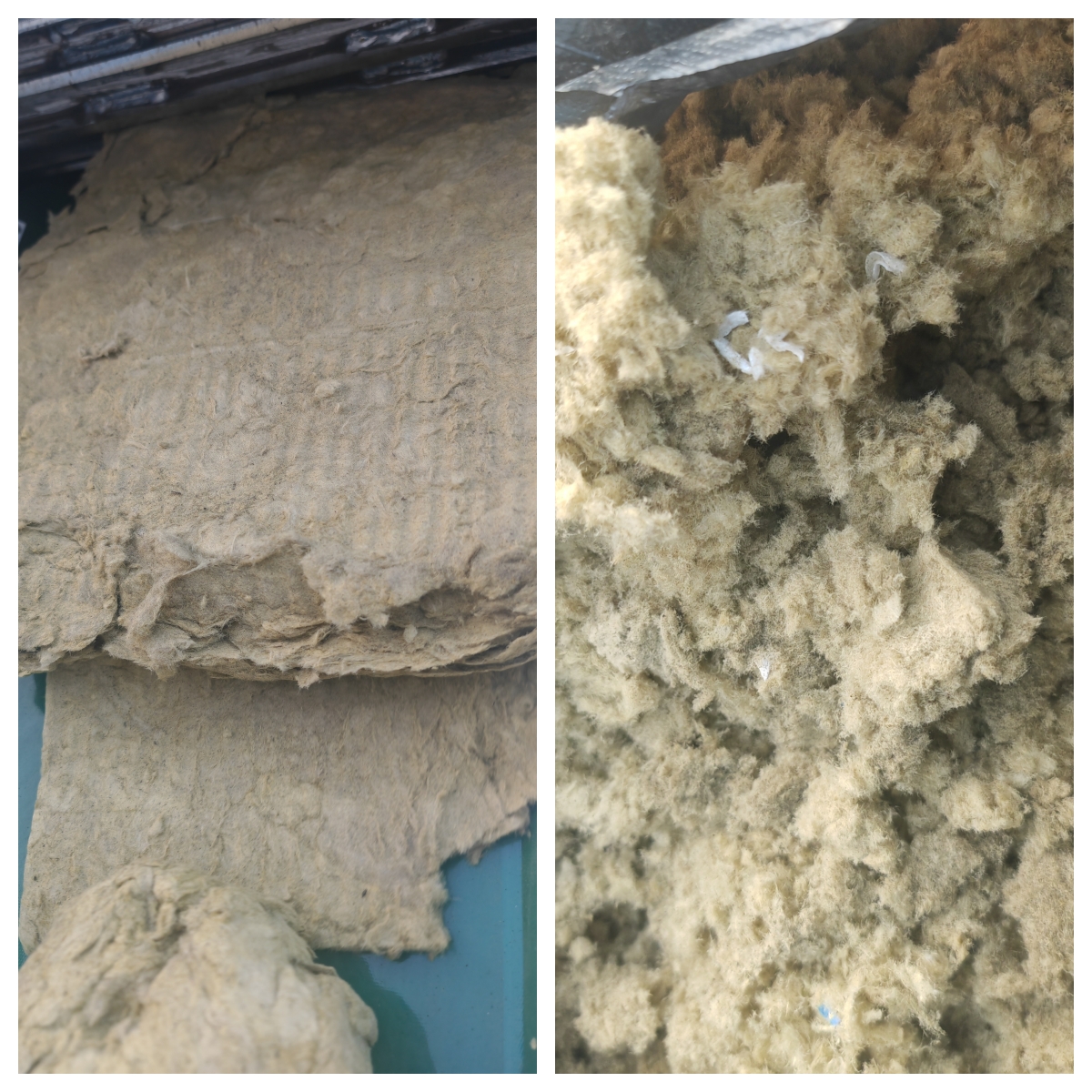 矿物棉废料打碎效果