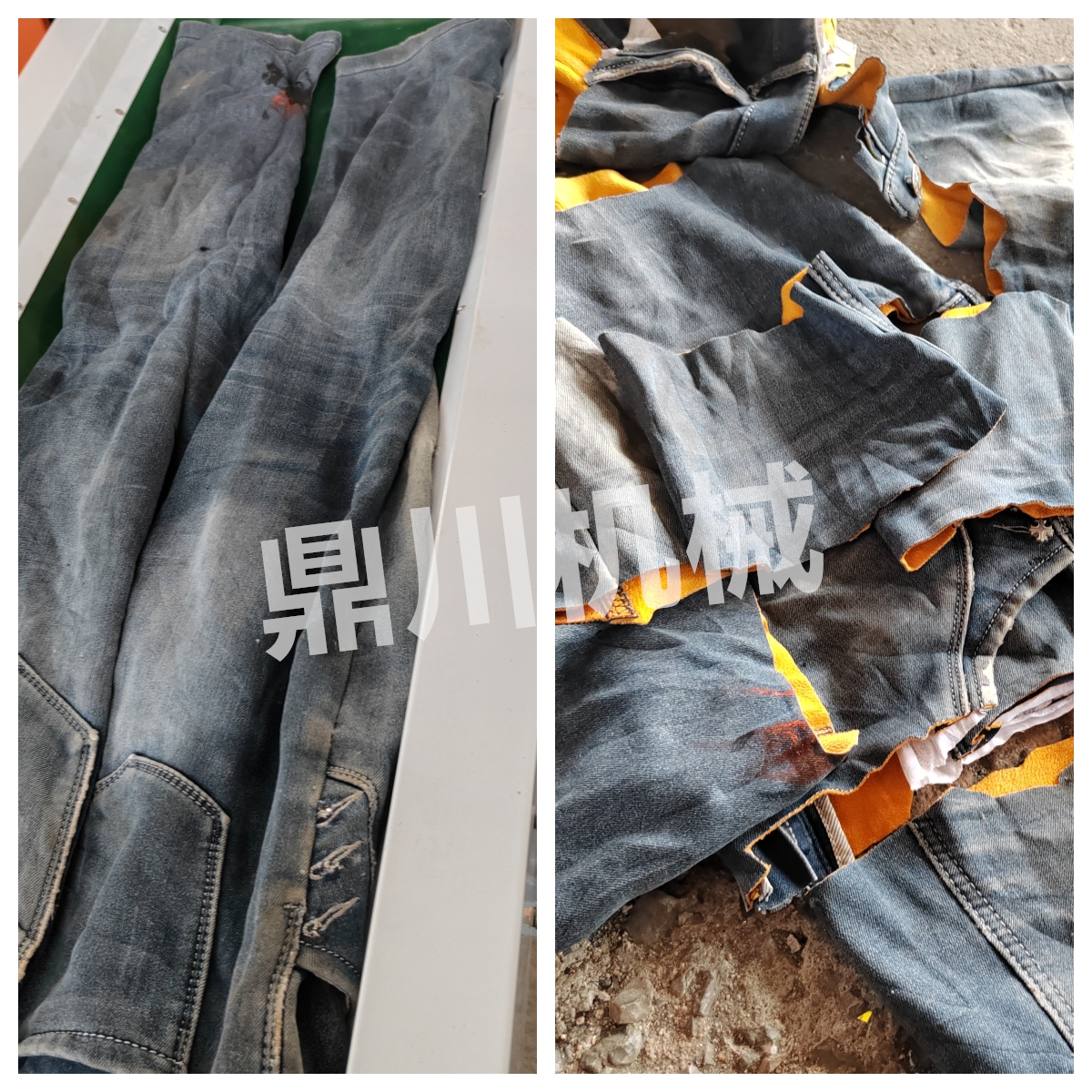 废旧衣服短切效果