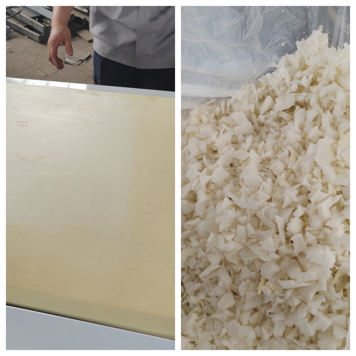 废旧海绵打碎效果