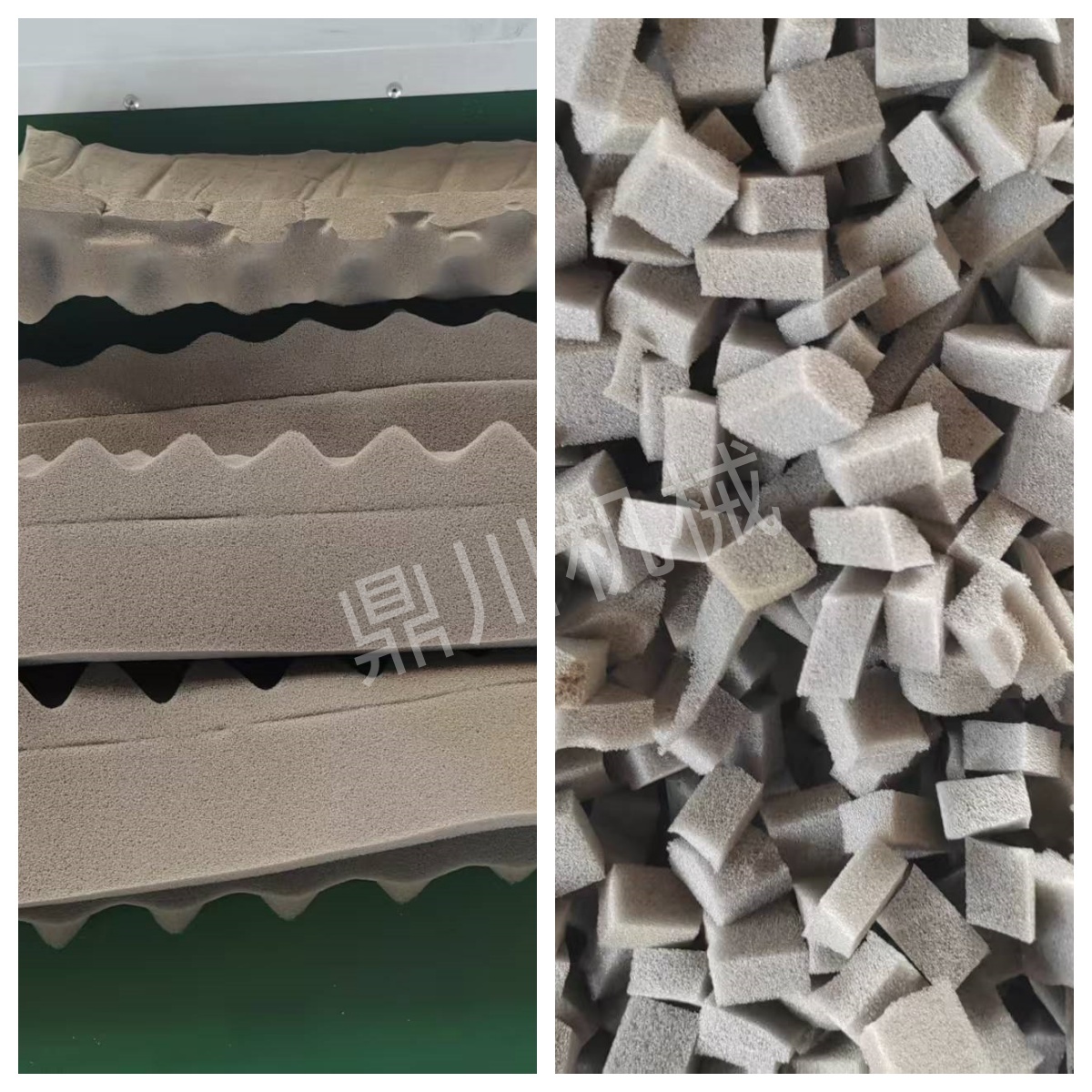 海绵切粒效果对比