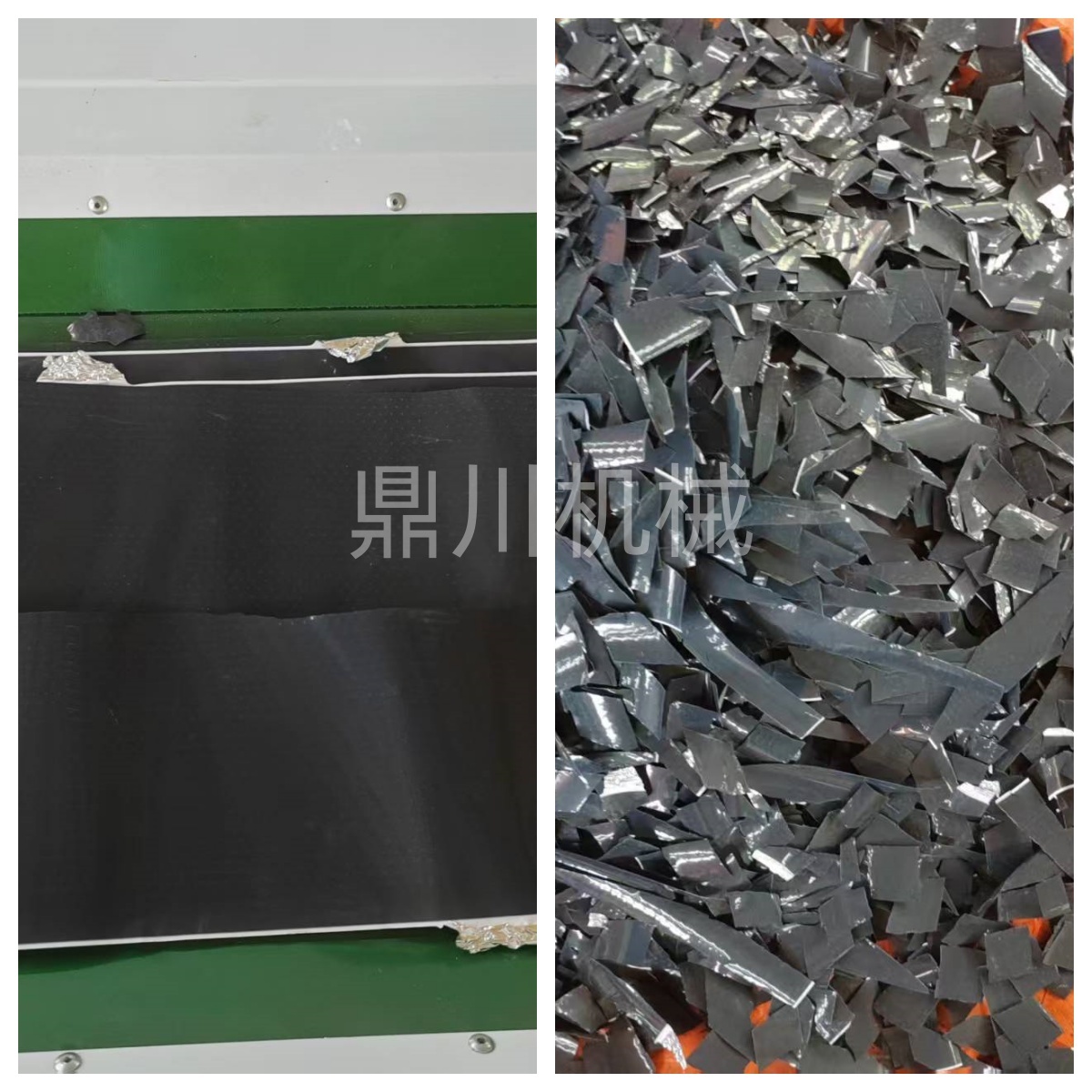 电极片切断效果对比