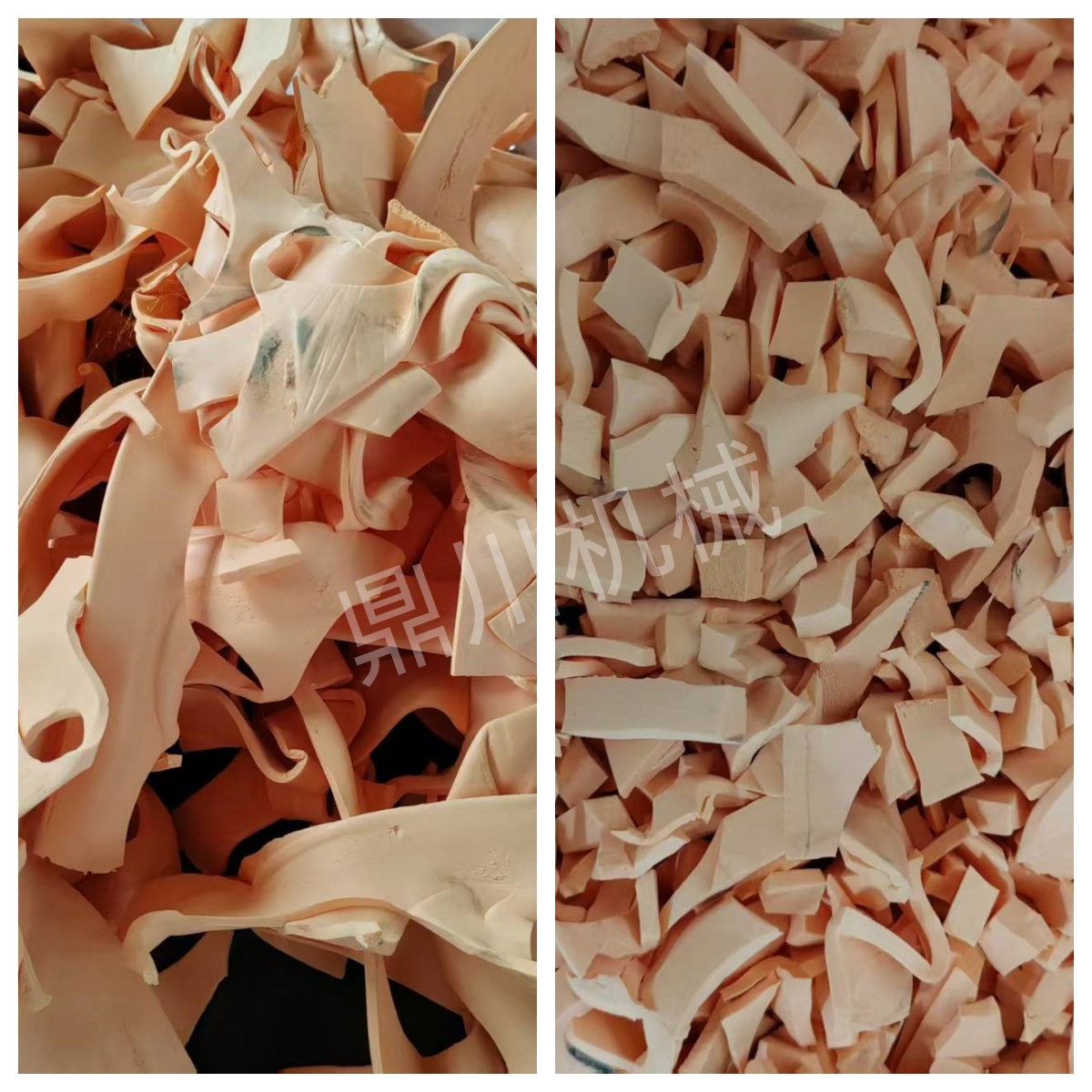 海绵切粒效果对比