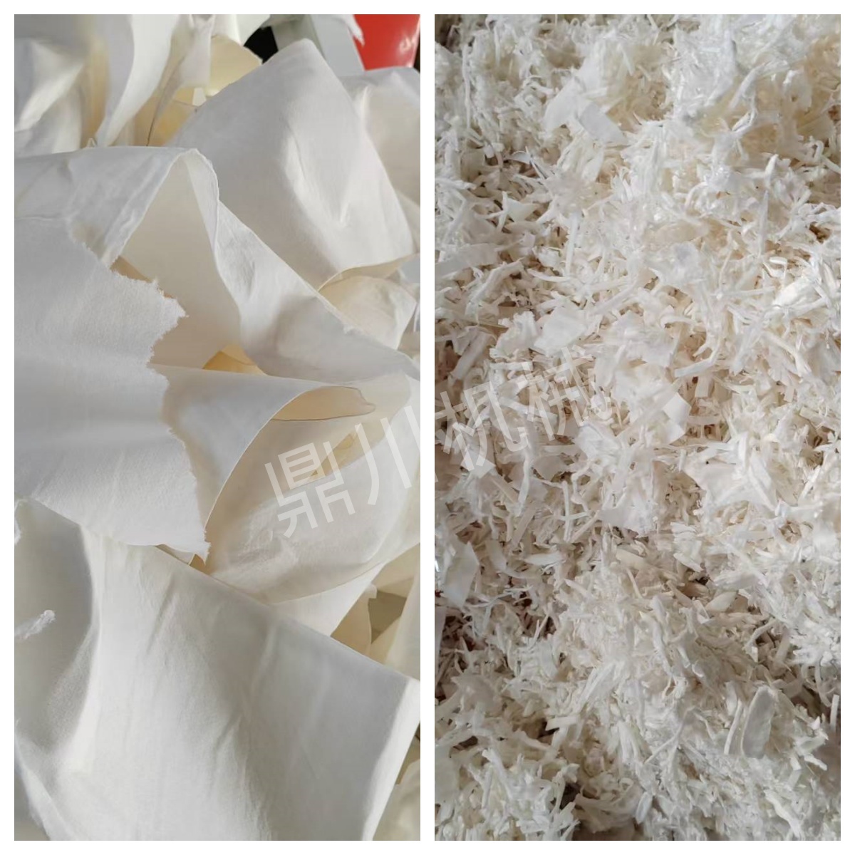 腈纶切断效果对比