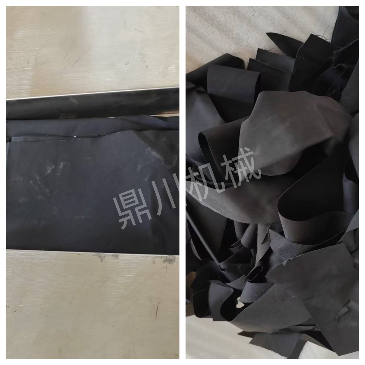 电极片切断效果对比